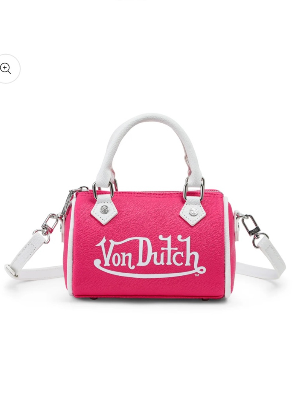 Brand new Von Dutch Core Hana Bag in Hot Pink and White